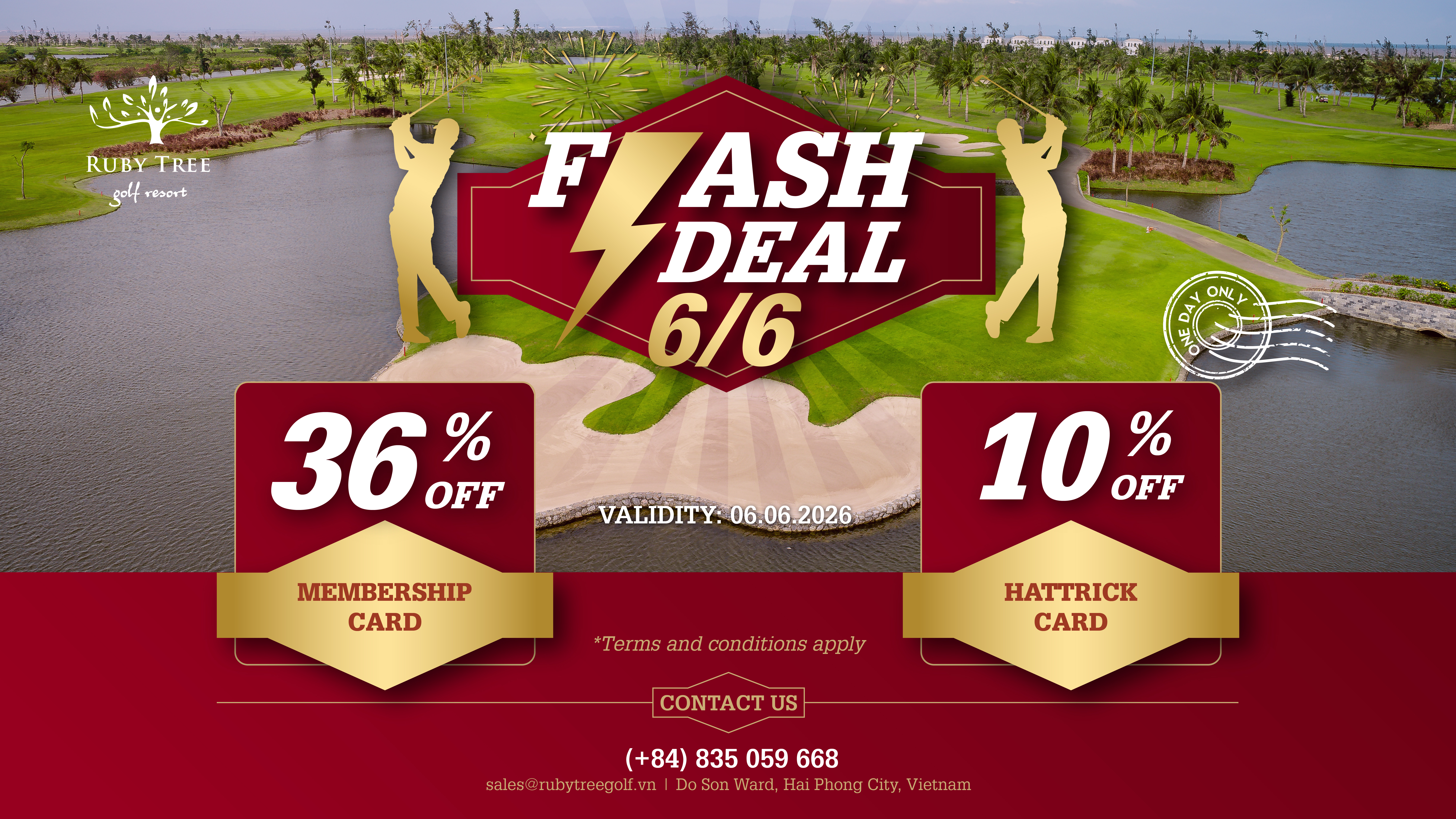 FLASH DEAL 6.6 – 24 HOURS TO UNLOCK EXCLUSIVE MEMBERSHIP PRIVILEGES WITH RUBY TREE